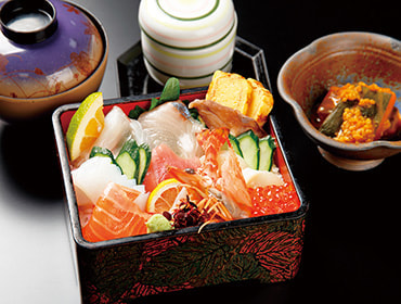 食道楽 帆万里「海鮮チラシ寿し」